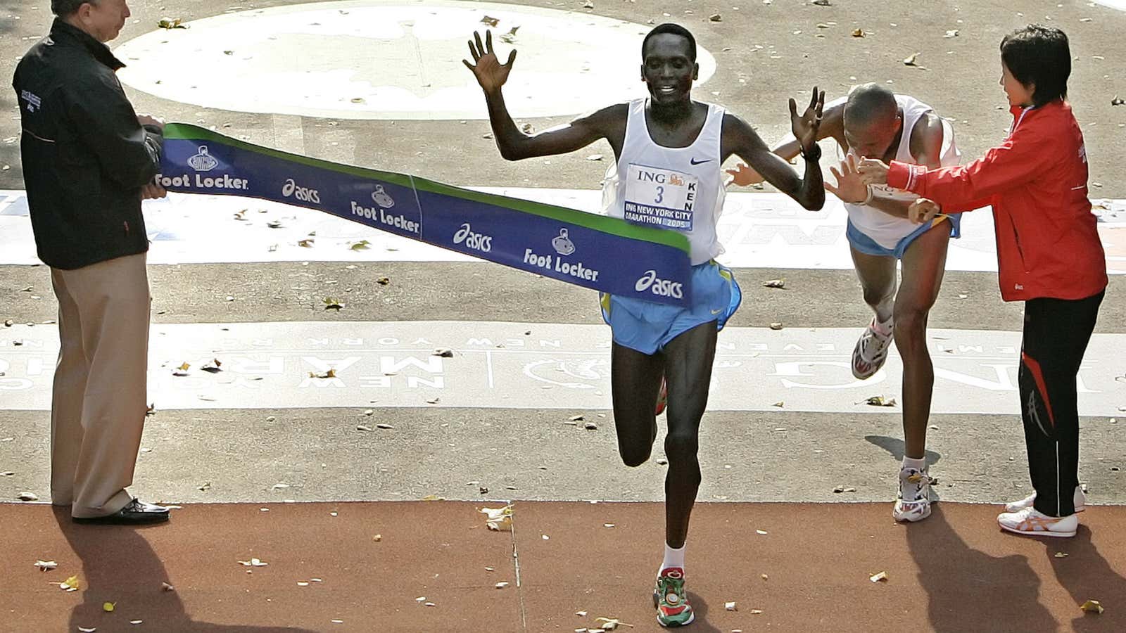 One of Kenya’s most famous runners. Paul Tergat has won the New York City Marathon multiple times.