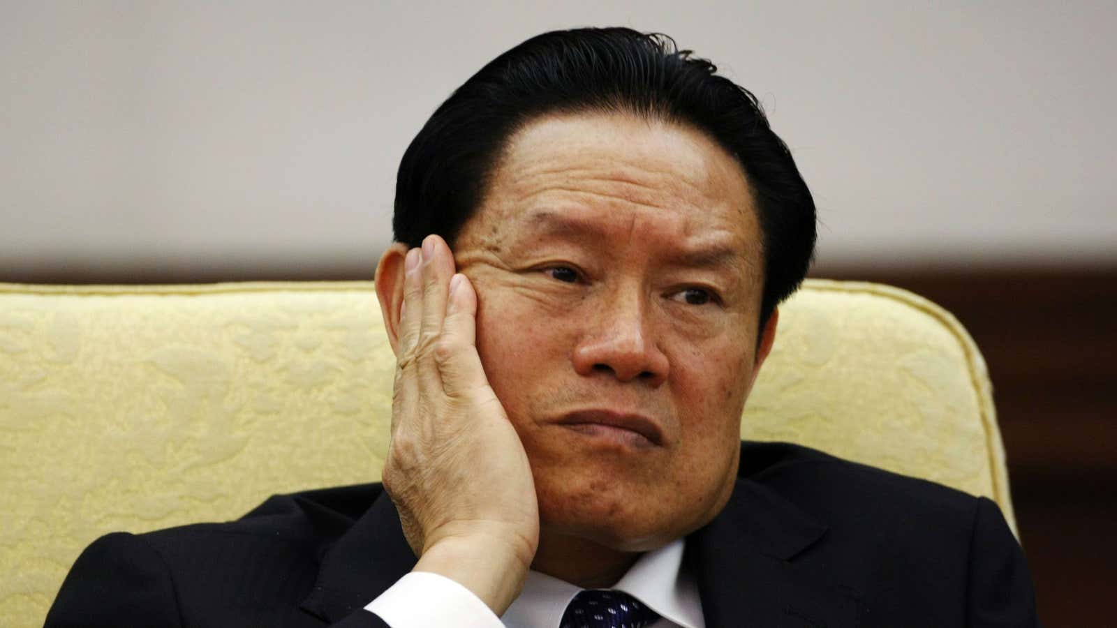 Zhou Yongkang at the National People’s Congress in Beijing in 2007.