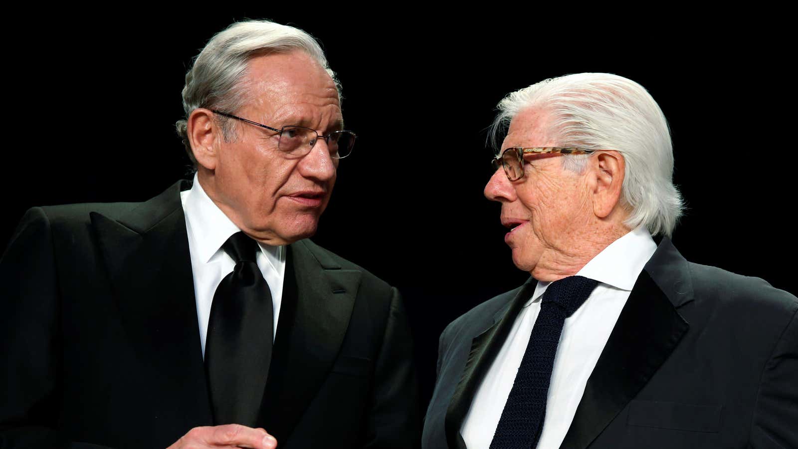 Bob Woodward (left) is riding the publishing industry’s Trump wave.