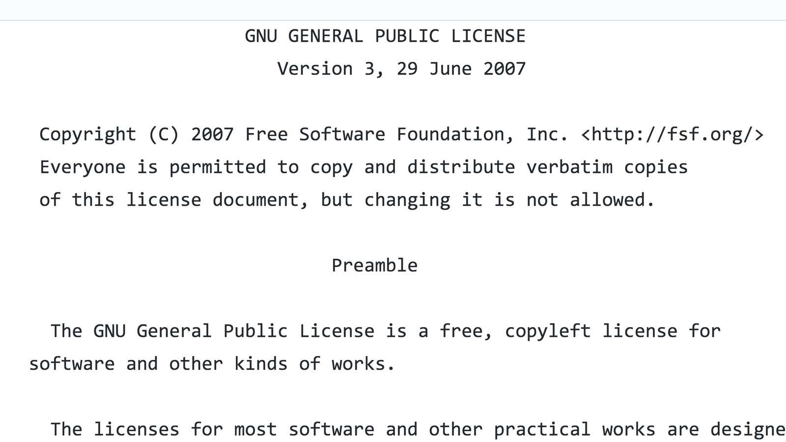 The GNU General Public License (GPL)