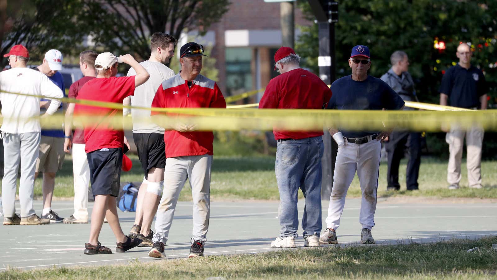 Alexandria, Virginia police said the shooter was taken into custody.