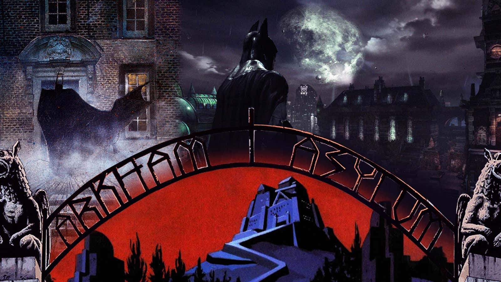 Batman Arkham Asylum - Logo Wall Mural