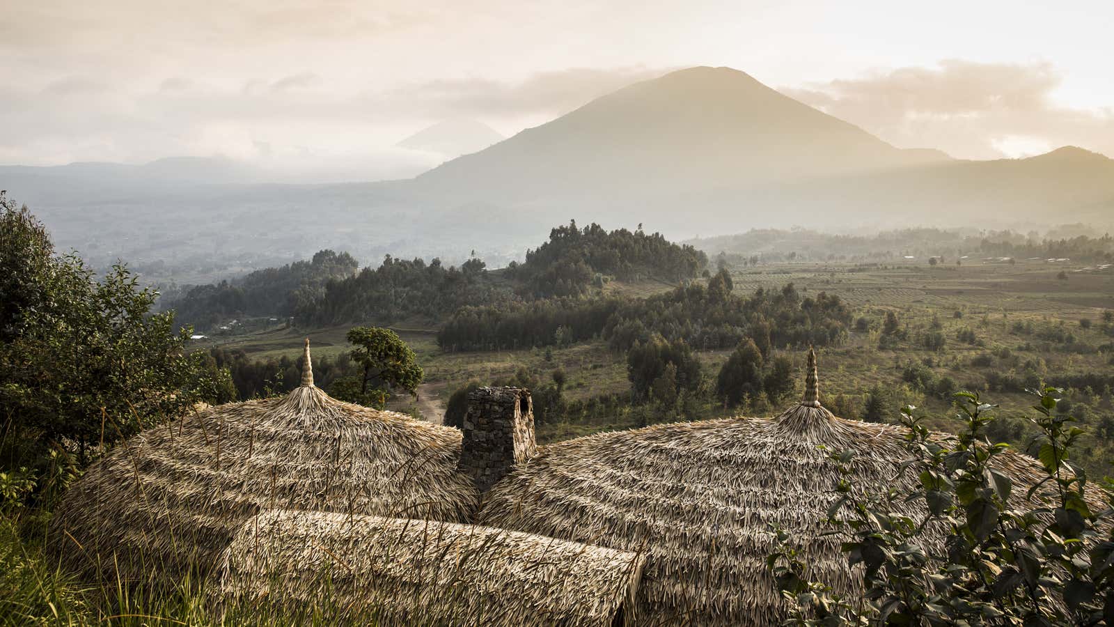 Views from an old volcanic crater.