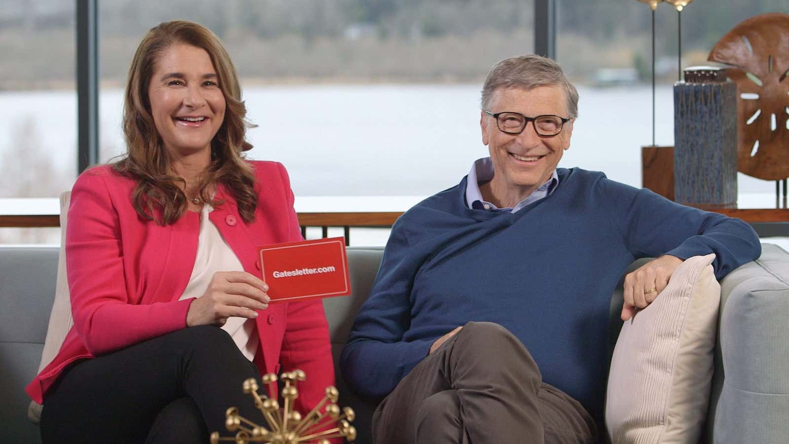 Bill and Melinda Gates.