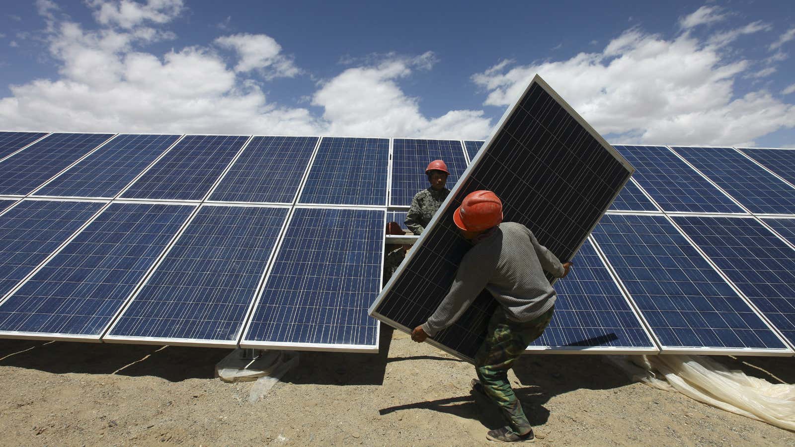 China’s solar companies’ liabilities are heavy.