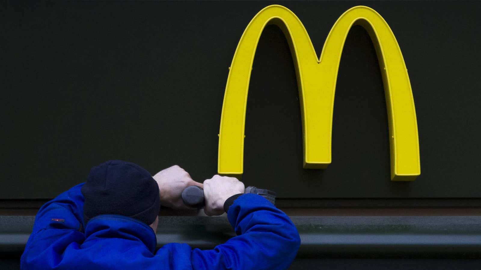 The golden arches have been sagging in Germany.