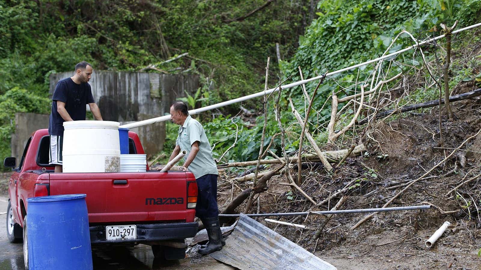 Running water post-Maria.