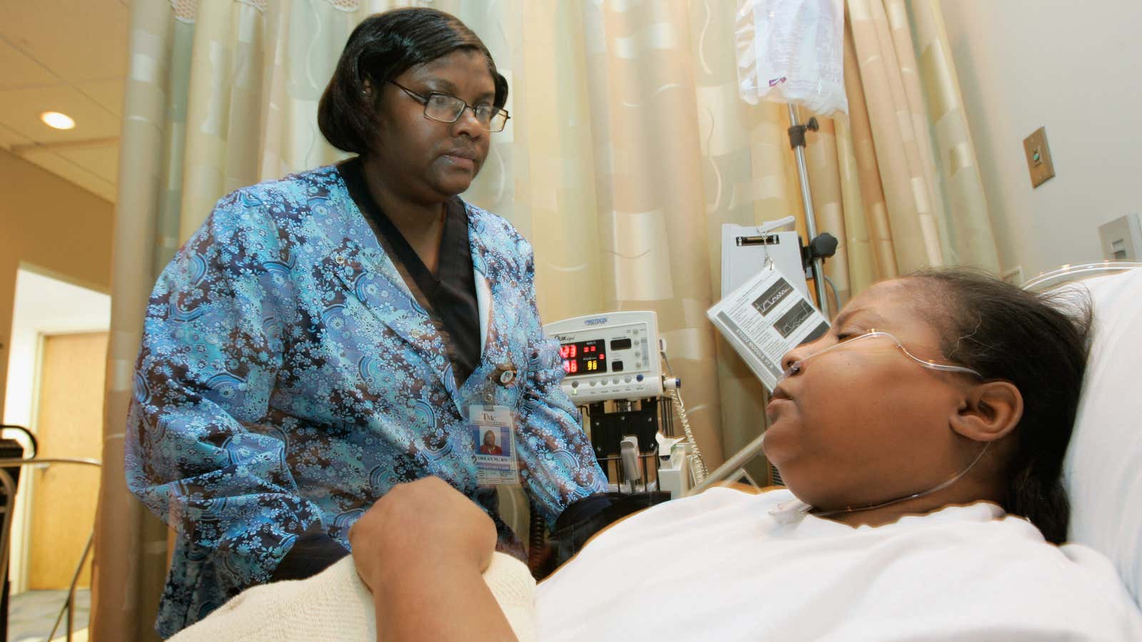 A patient at Sickle Cell center in Kansas City, Missouri