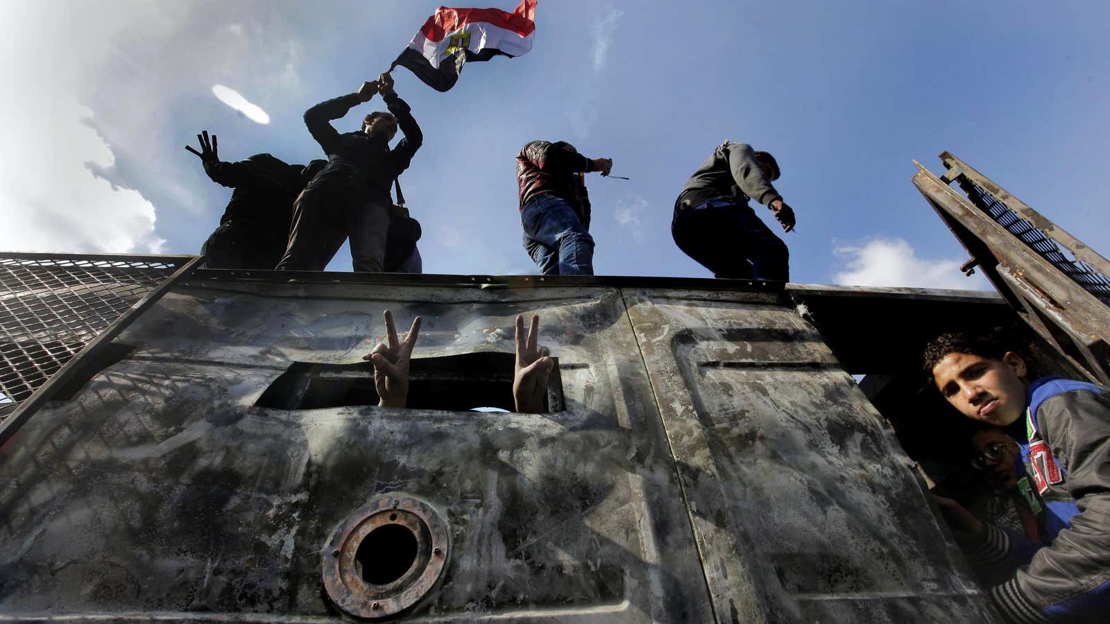 Cairo protesters, Jan. 29