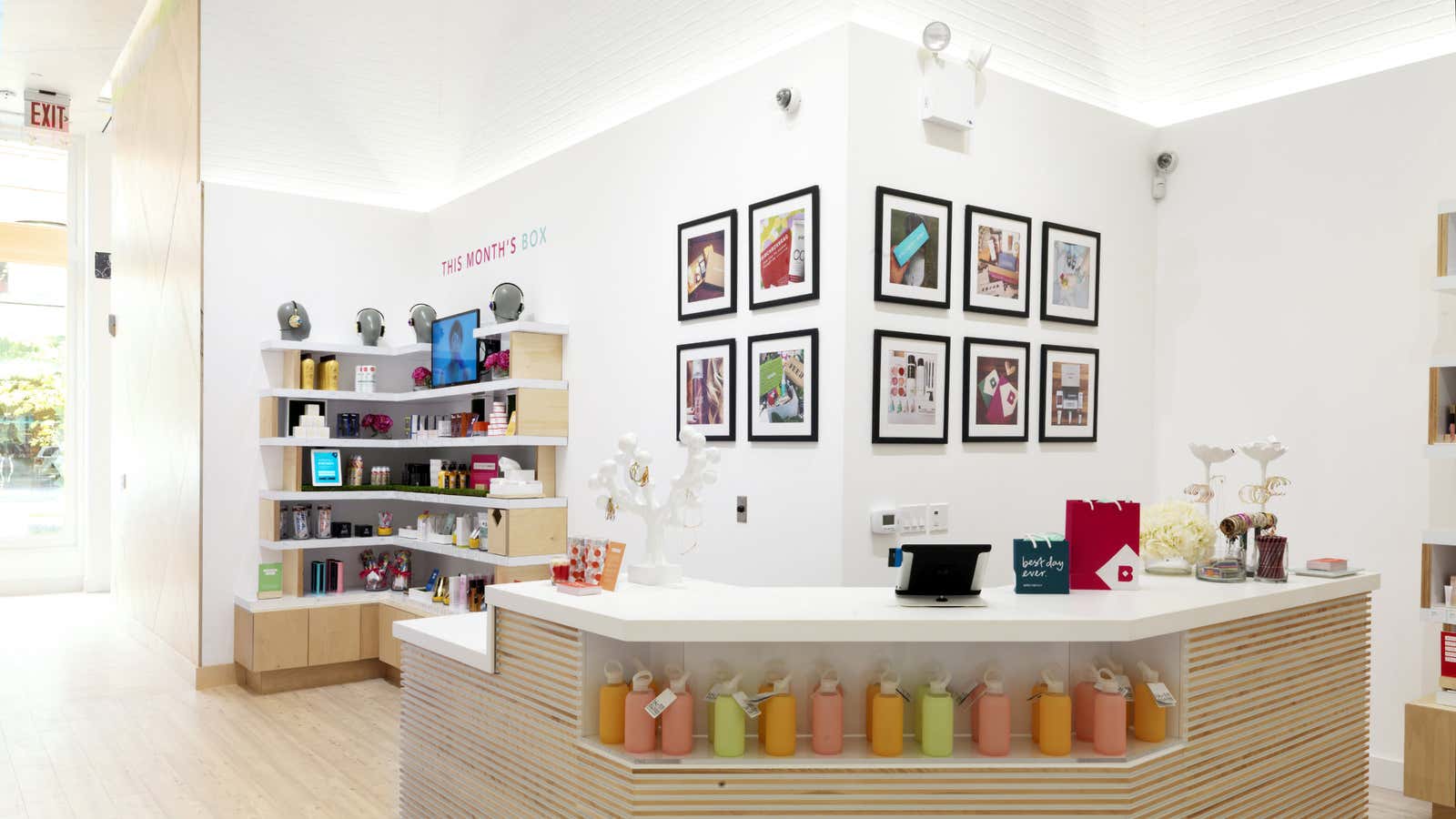 Birchbox designed its store to look like its website.