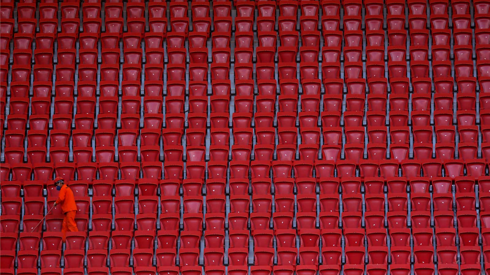 While the government tries to fill soccer seats, Brazilians worry about feeding their families.