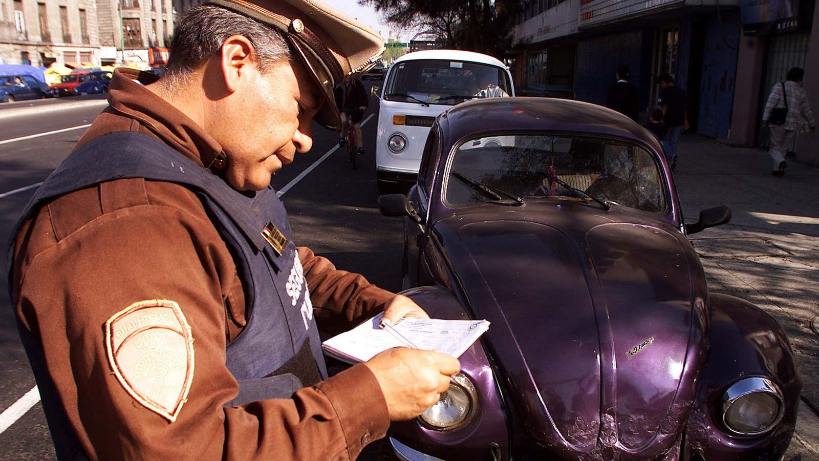 Steering clear of the dreaded traffic ticket.