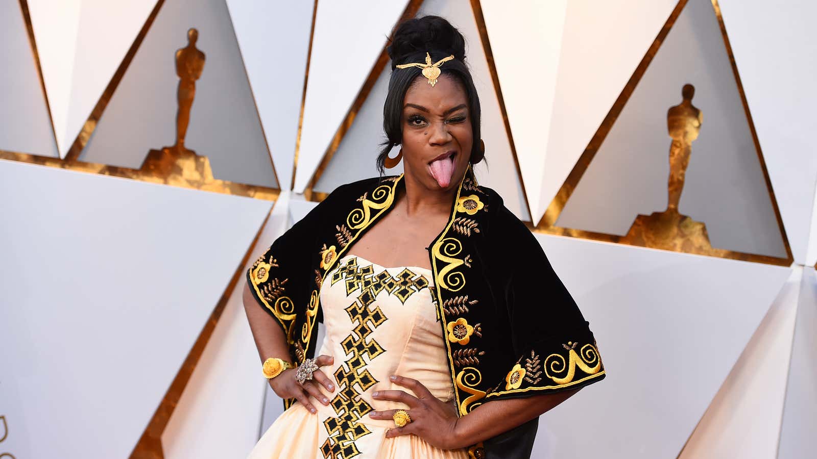 Tiffany Haddish at the 90th Annual Academy Awards.