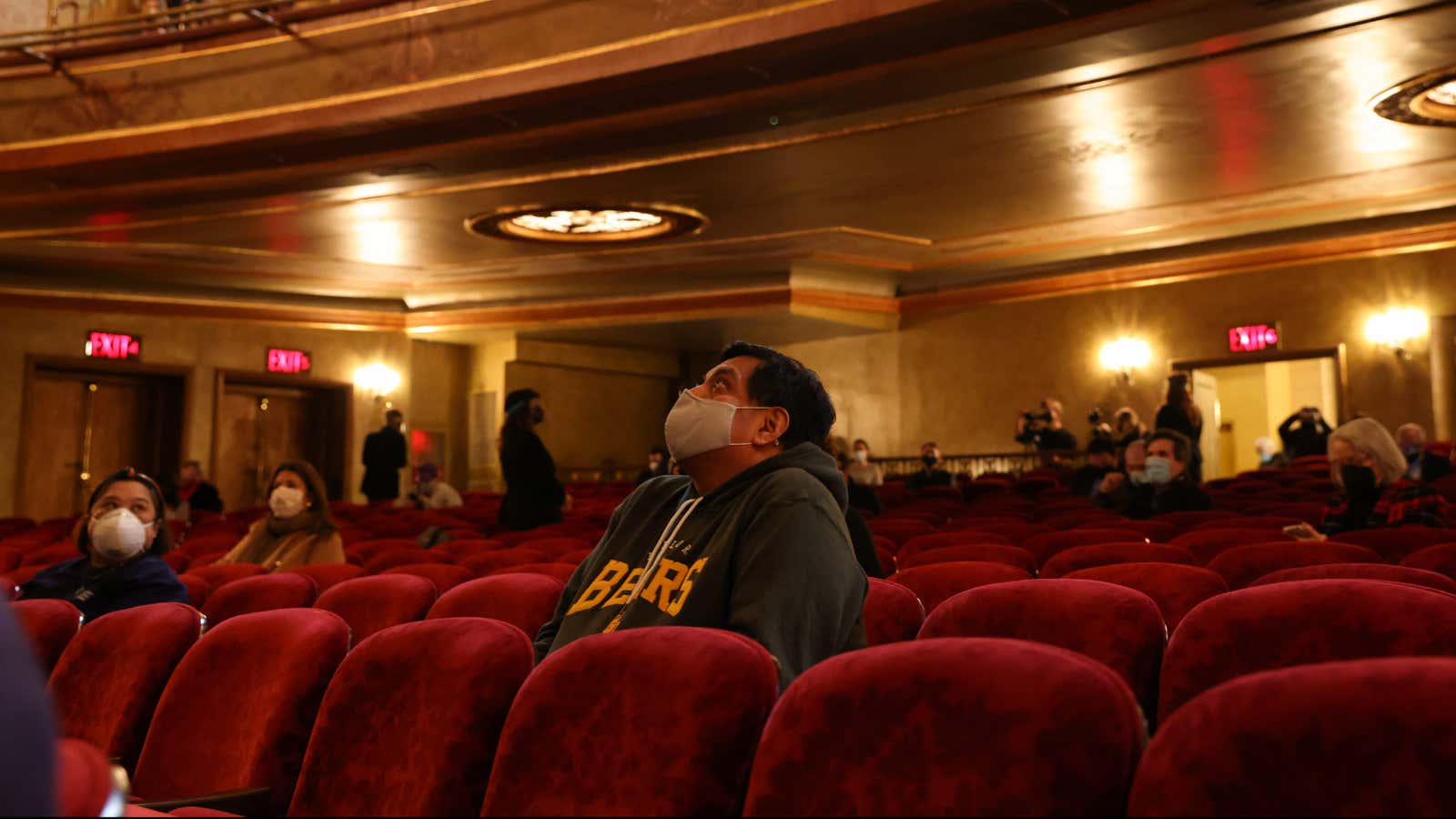 Audience members who returned to Broadway in the spring.