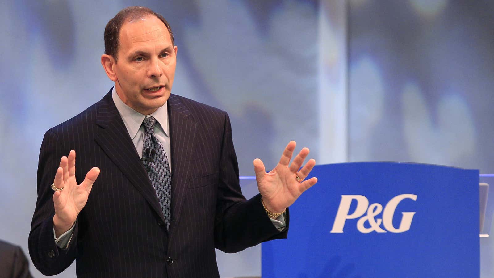 P&amp;G CEO Robert A. McDonald assumes a defensive crouch.