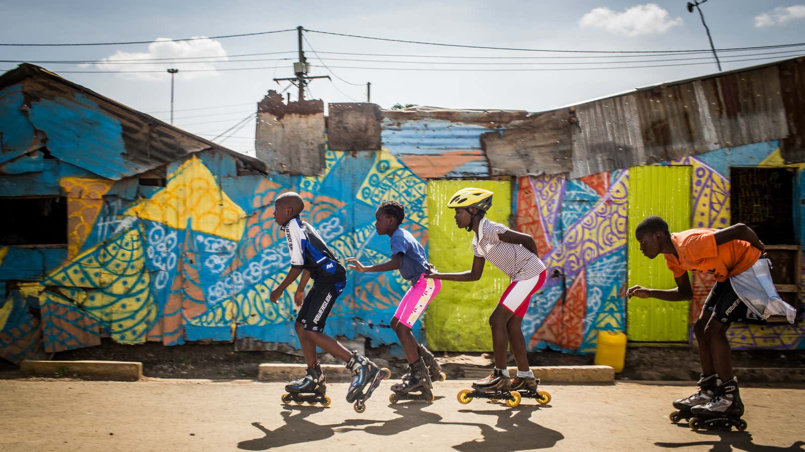 Korogocho skaters are taking advantage of some of the best streets in one of Nairobi’s poorest slums.