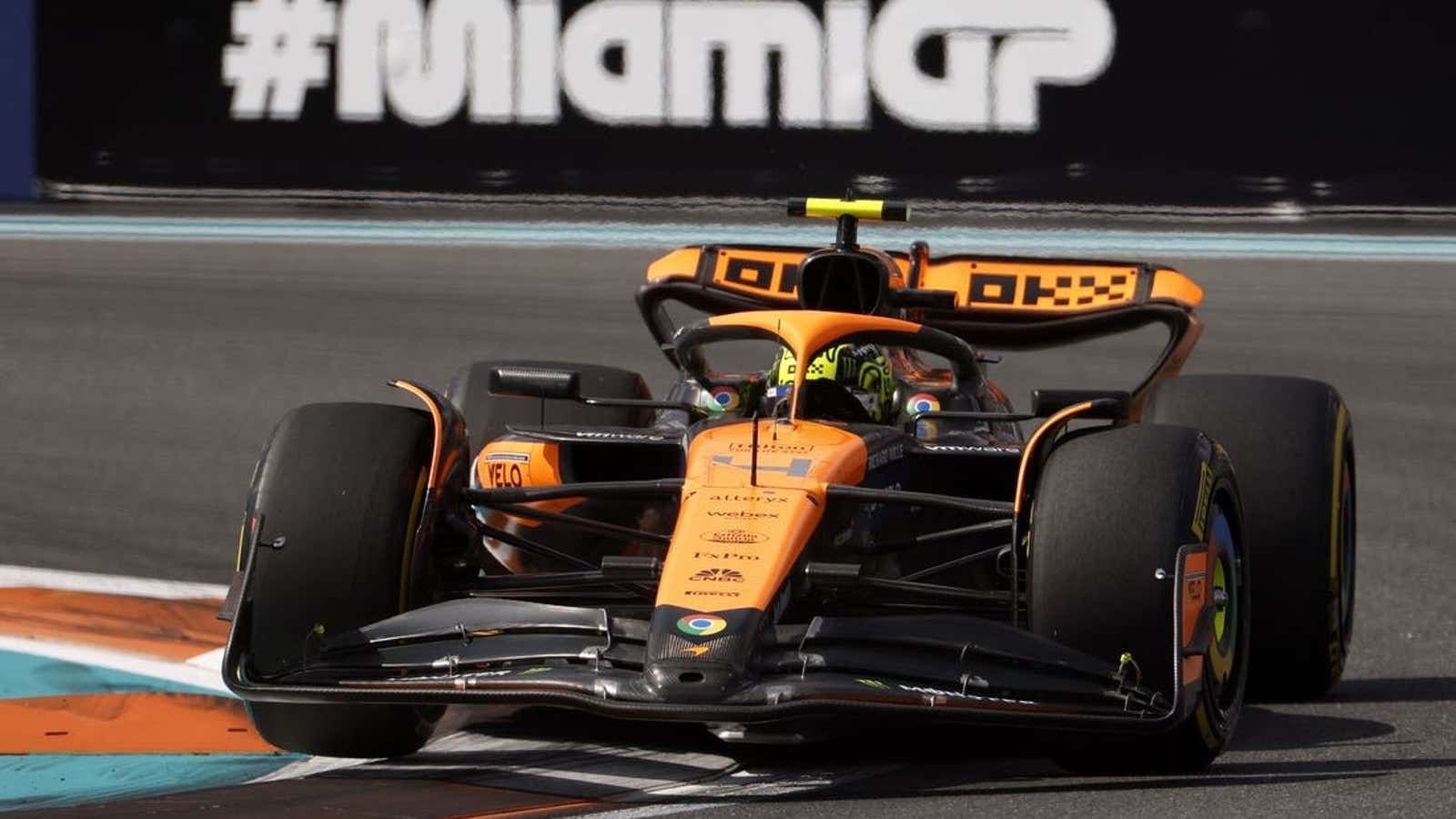 Image for Lando Norris outduels Max Verstappen to win Miami Grand Prix
