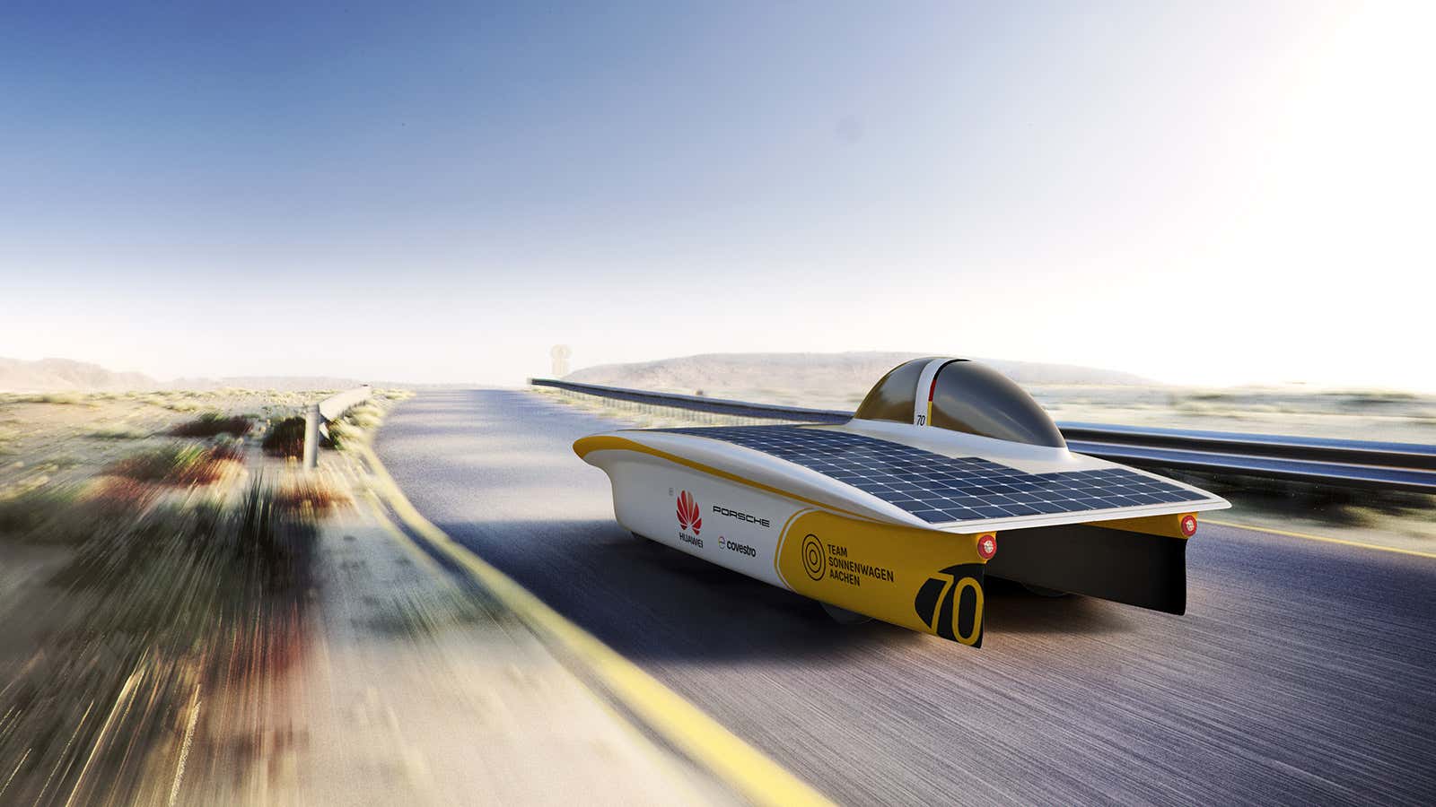 A student-built car will traverse Australia powered only by solar energy