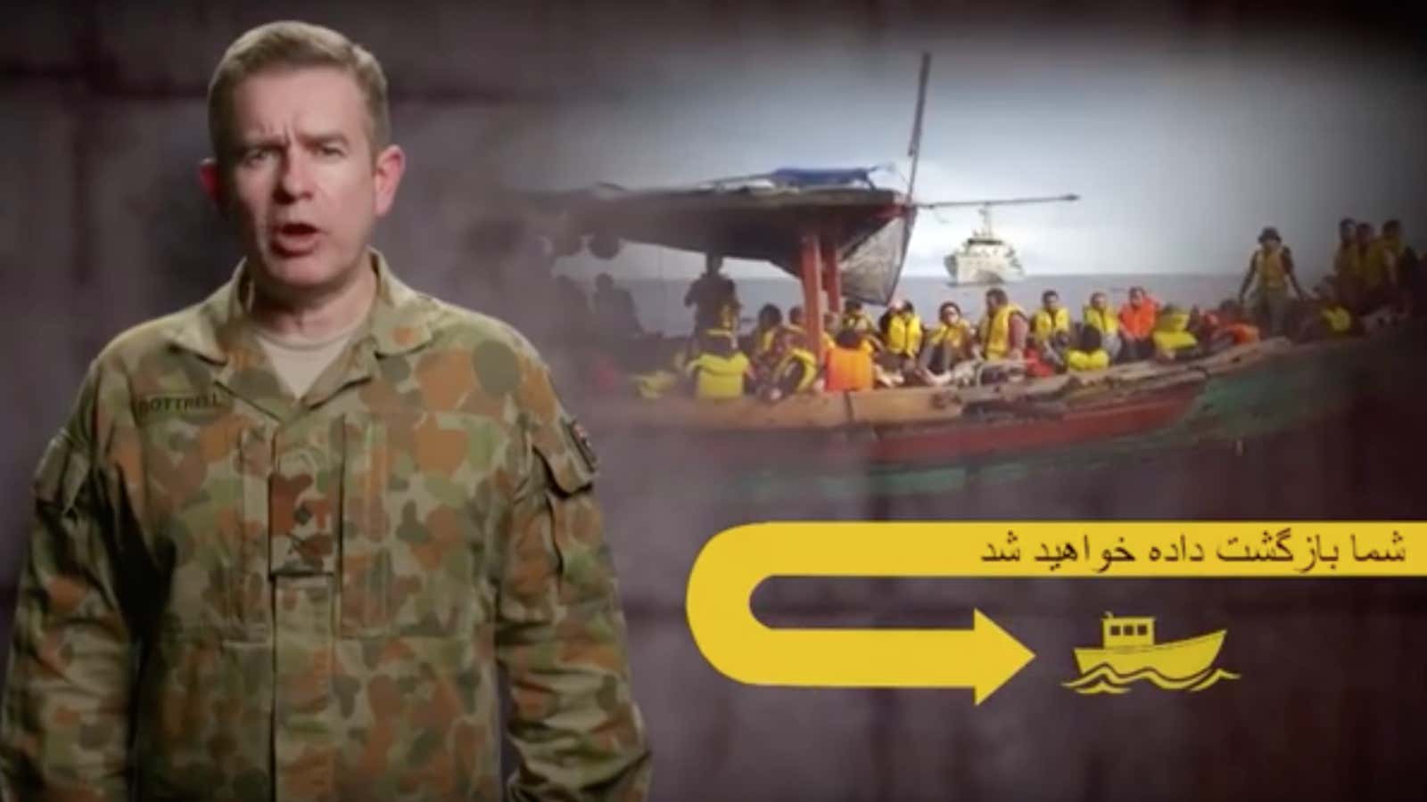 A Dari-language version of the YouTube ads the Australian government is using to dissuade refugees.