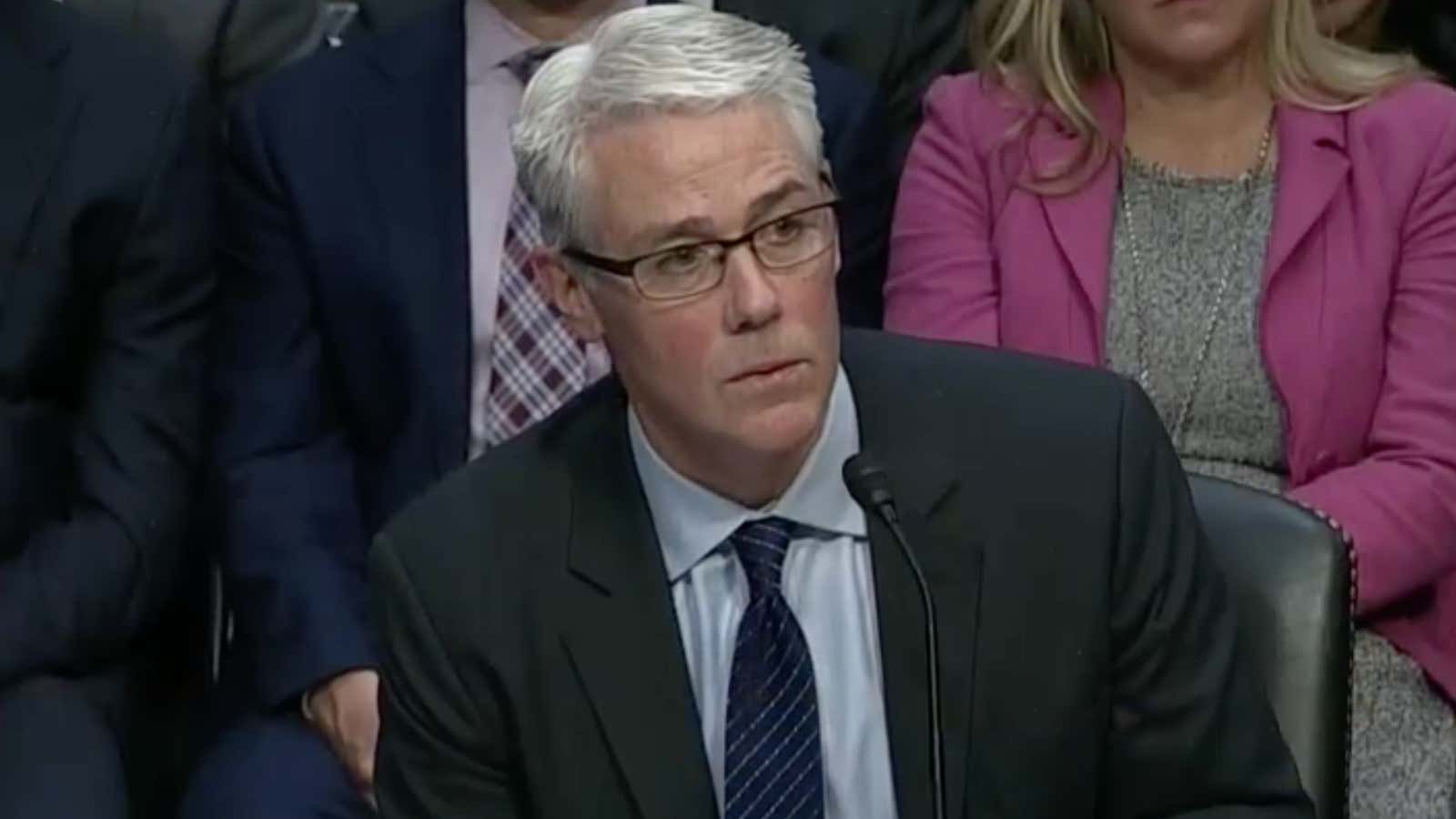 Facebook general counsel Colin Stretch testifies before Senate committee