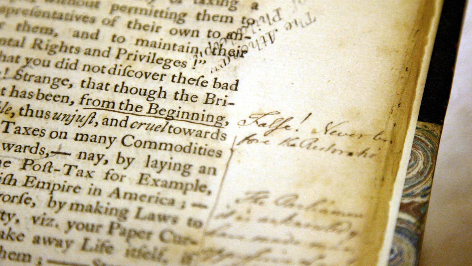 Ben Franklin’s marginalia