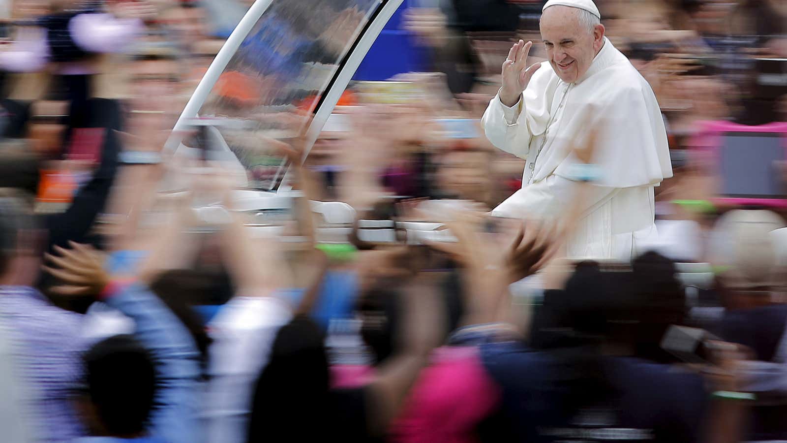 Maybe Kim Davis was just another blur in the sea of faces Pope Francis encountered.