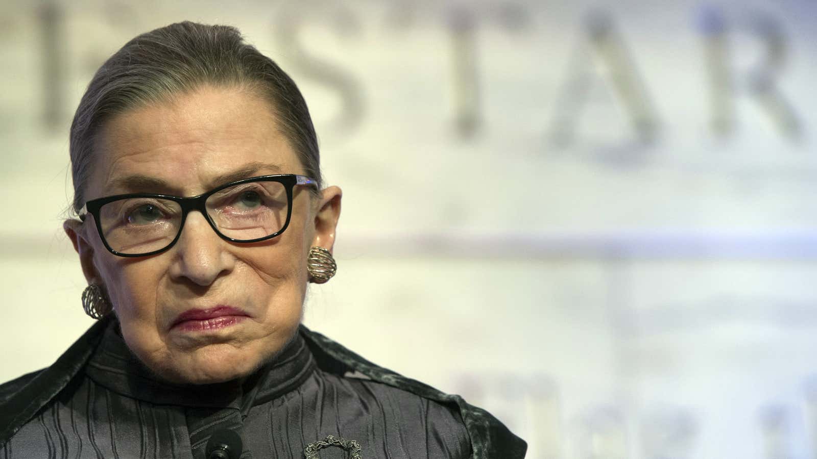 Ruth Bader Ginsburg.