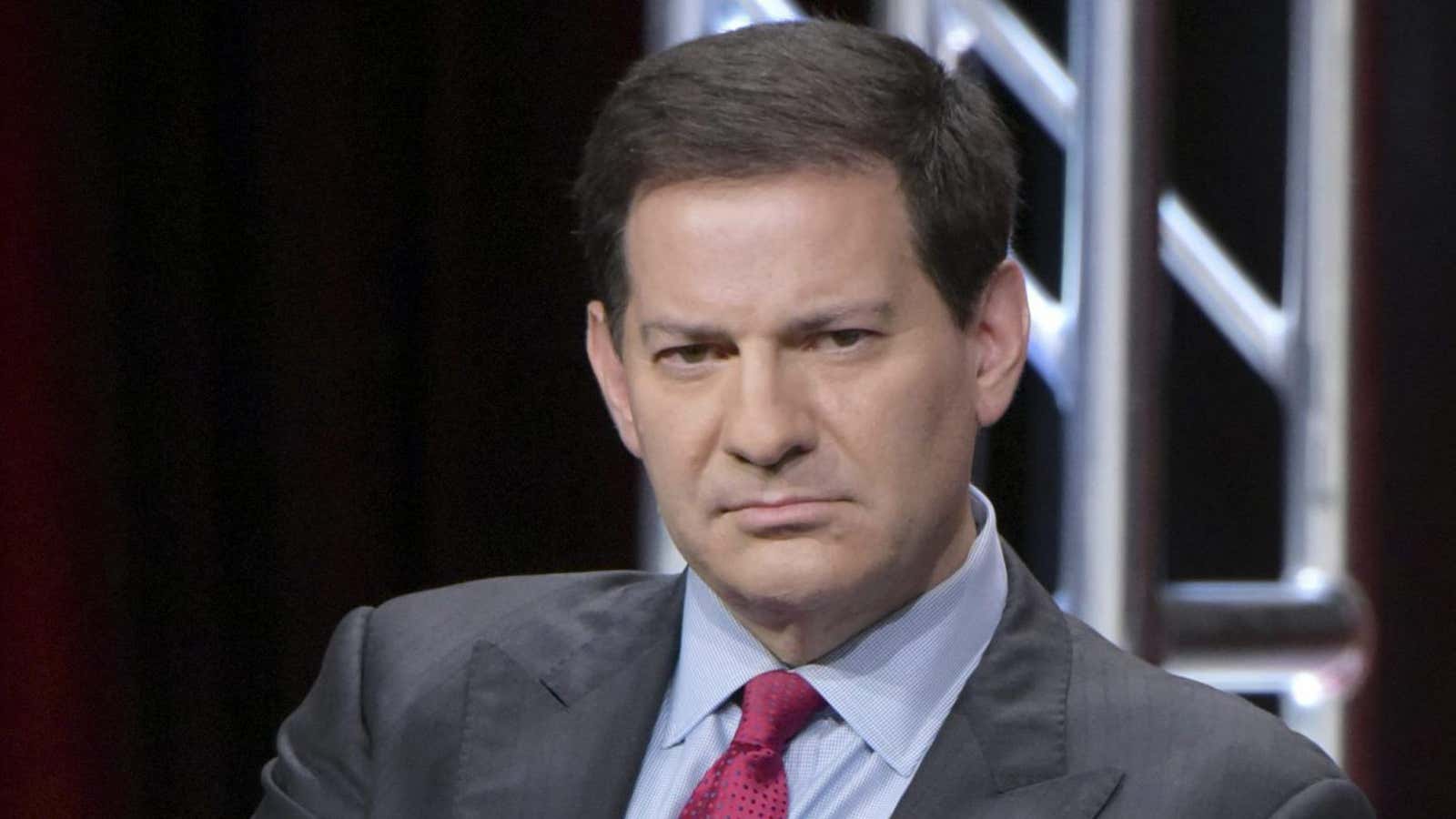 Mark Halperin: Outside the window.