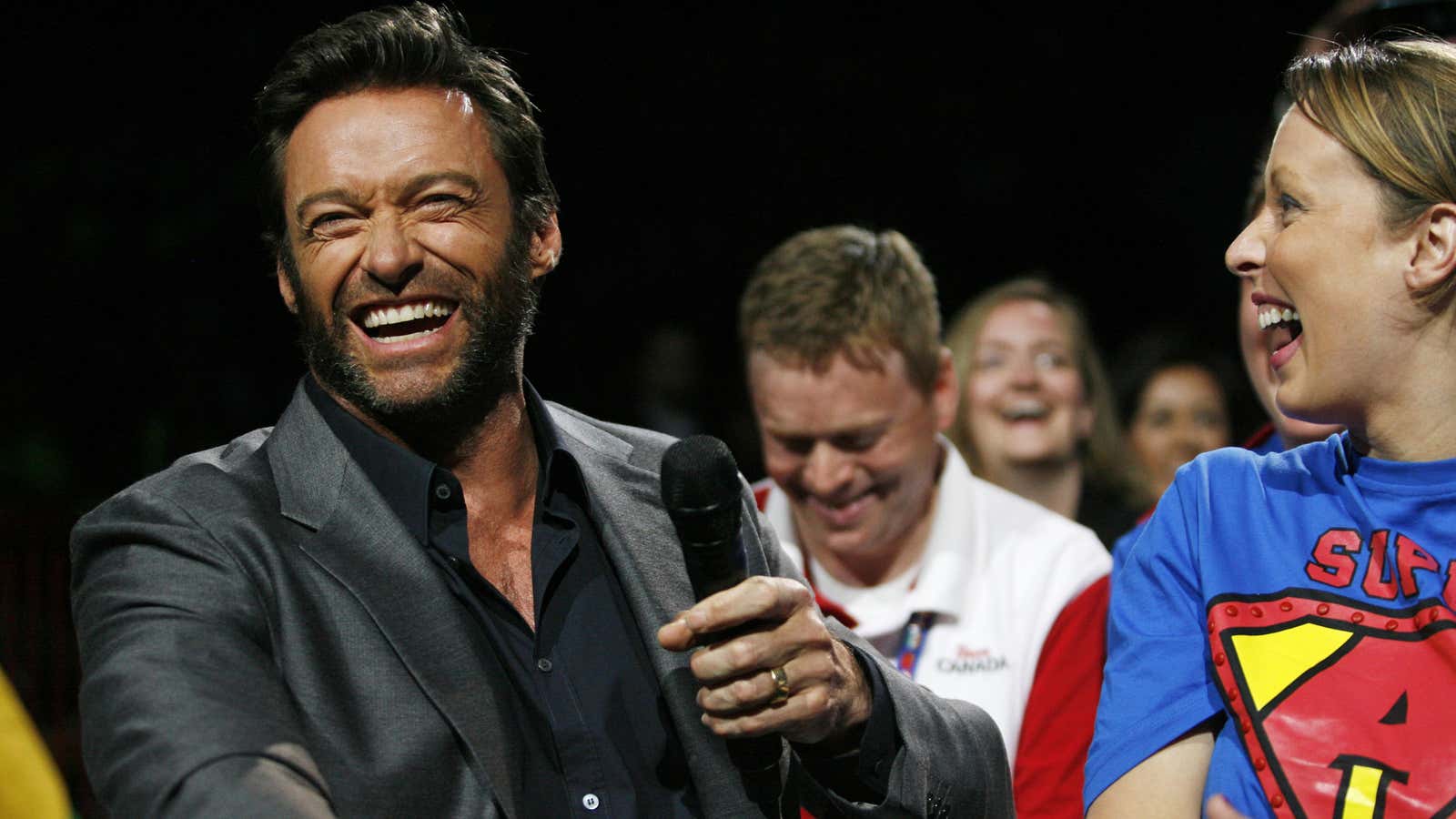 Seems great, right? Actor Hugh Jackman&#39;s appearance at the Wal-Mart annual meeting has shareholders feeling happy today.