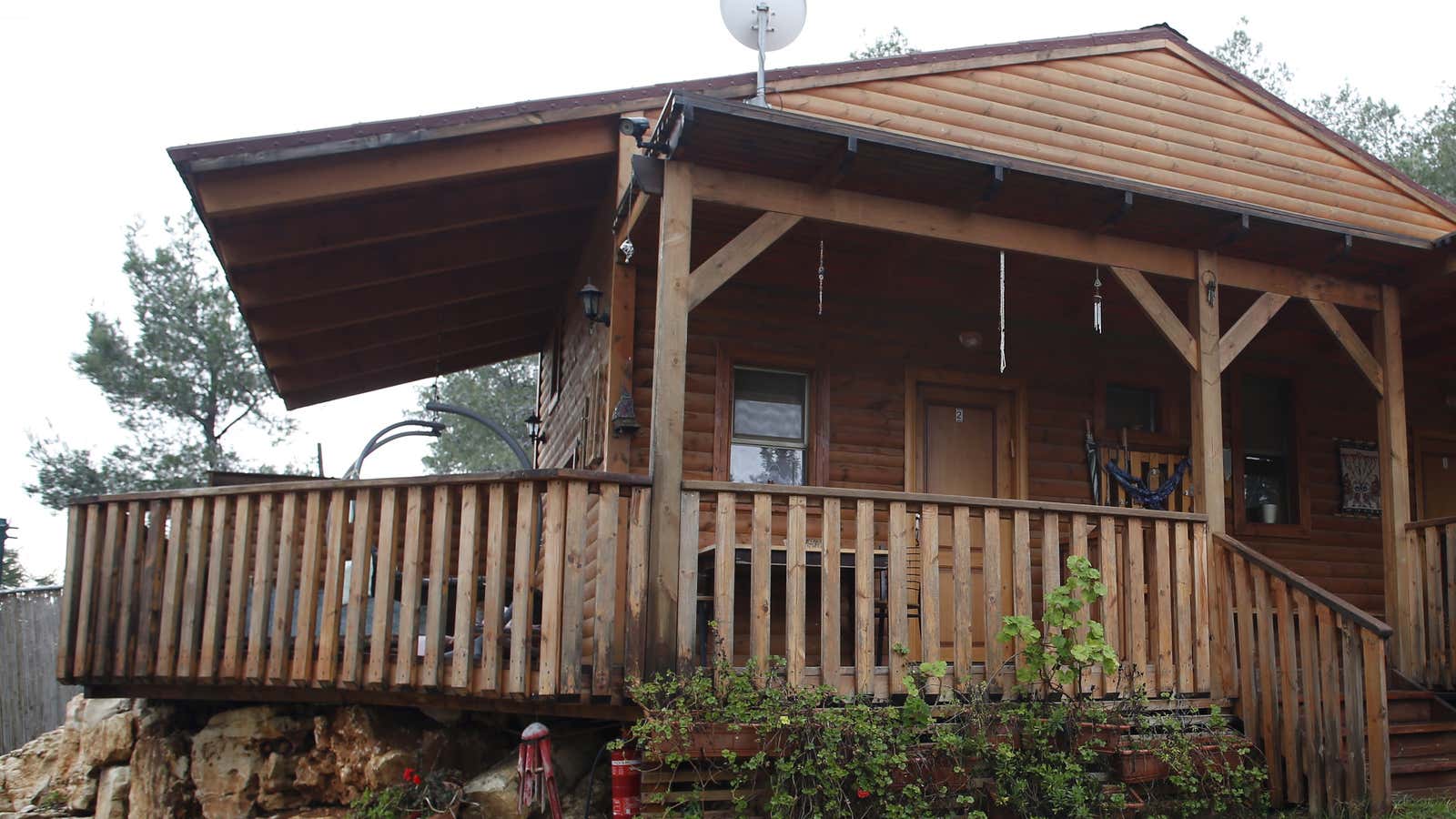 An Airbnb in the Jewish West Bank settlement of Dolev in 2016.