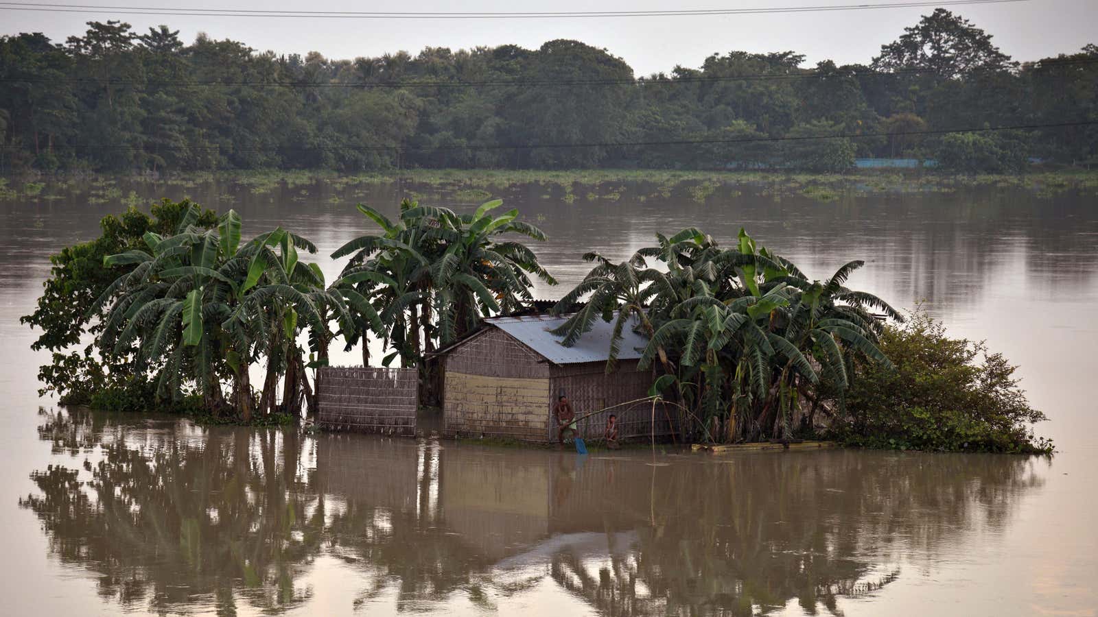 Flooding in Assam, India in August.