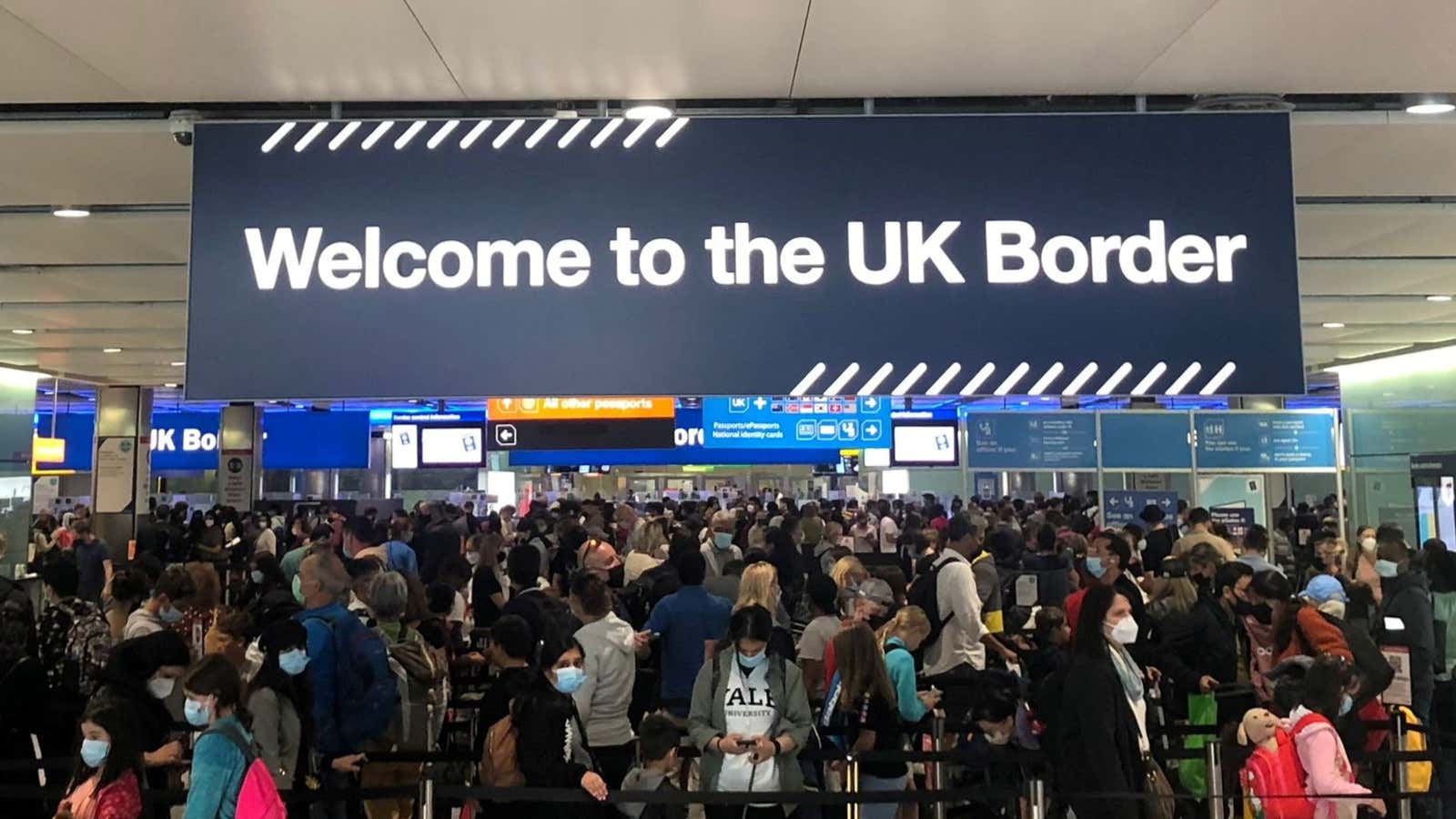 The UK drops quarantine requirements for travelers from India today.