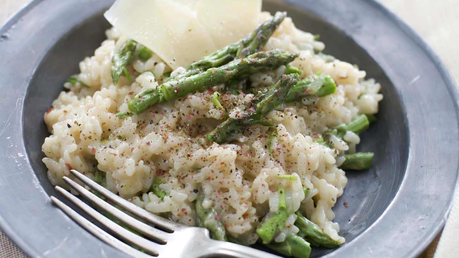 Asparagus: Great in risotto. Terrible in water.