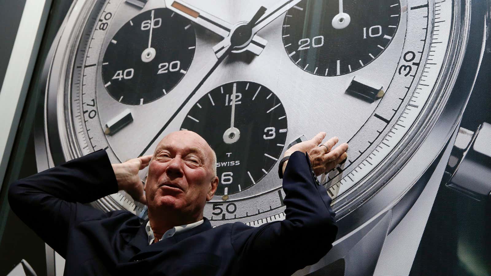 Tag Heuer’s Jean-Claude Biver has his back to the wall.