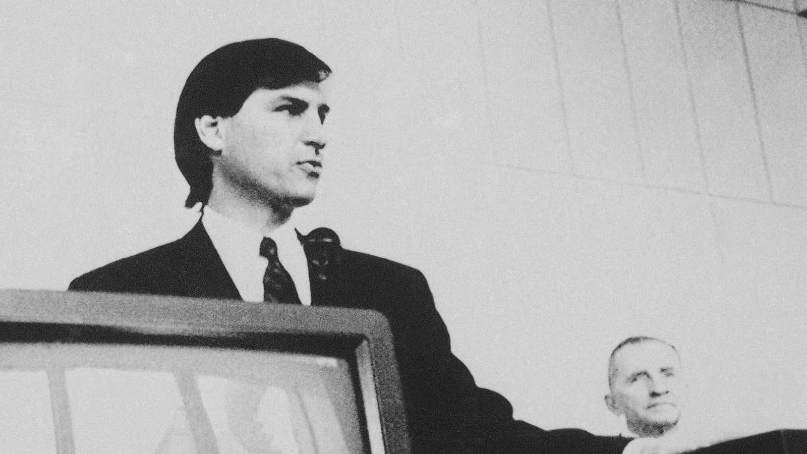 Hartmut Esslinger says the Apple of today isn’t the Apple he experienced during his close collaboration with Steve Jobs (pictured here with Ross Perot in 1988).