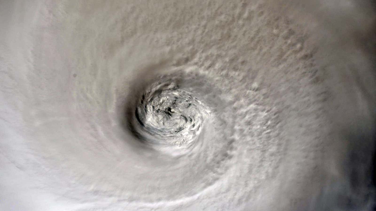 The eye of Hurricane Dorian is shown from the International Space Station orbiting more than 200 miles above the earth, as it churns in the north-western Caribbean nearing the United States mainland in this photo taken September 2, 2019. Picture taken September 2, 2019. Christina Koch/NASA/Handout via REUTERS  ATTENTION EDITORS – THIS IMAGE WAS PROVIDED BY A THIRD PARTY     TPX IMAGES OF THE DAY – RC18E687FE00