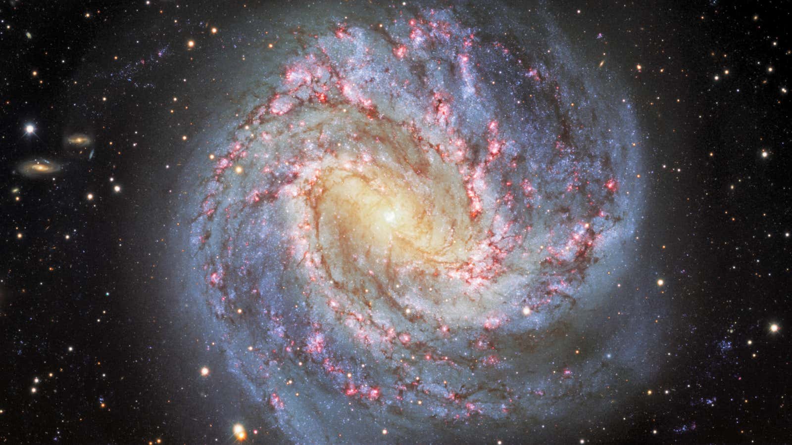 The Messier 83 spiral galaxy, located 15 million light-years away.