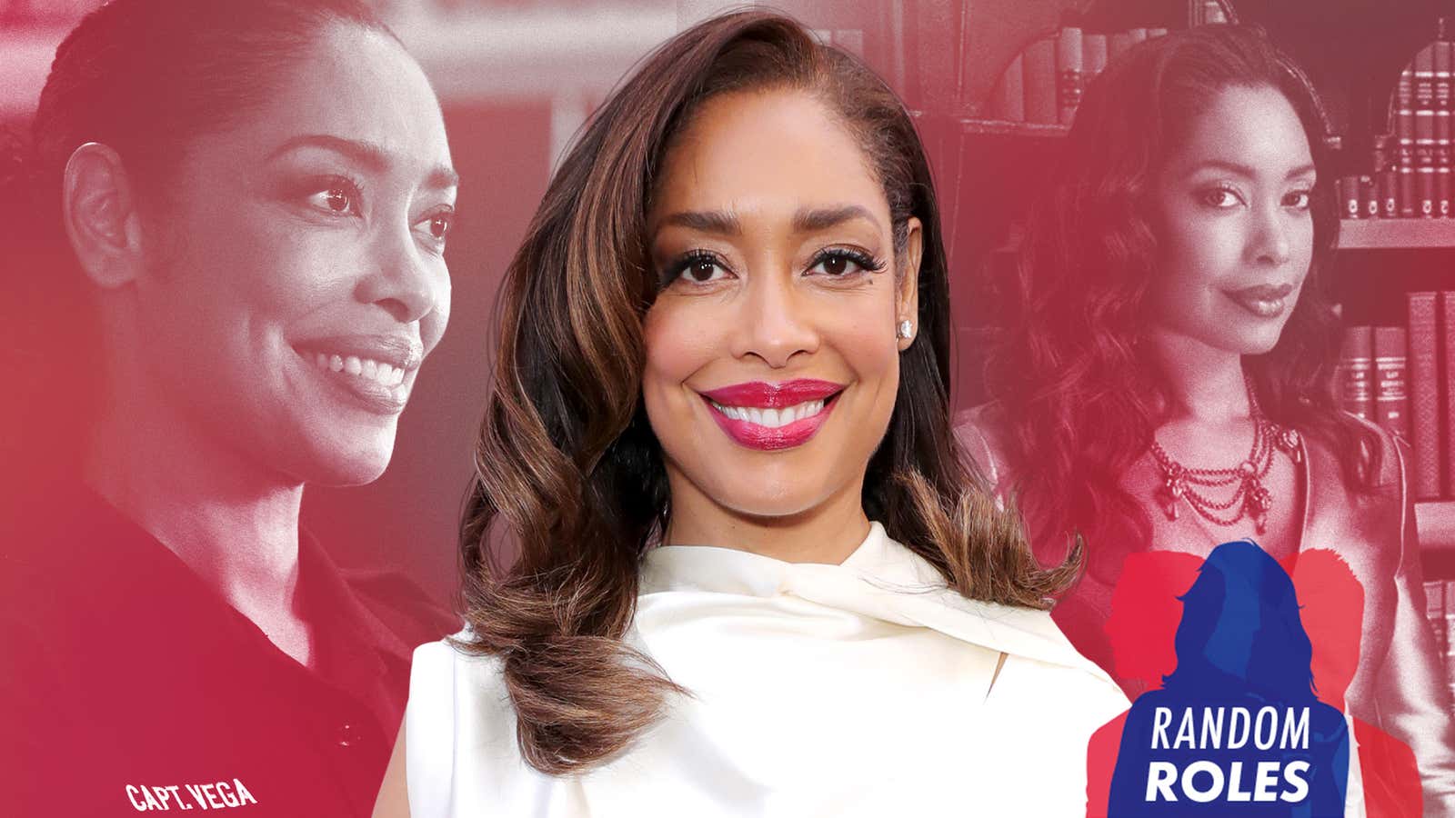 From left: Gina Torres in 9-1-1 (Photo: Jordin Althaus/Fox), at the 13th Annual ESSENCE Black Women in Hollywood Luncheon (Photo: Leon Bennett/Getty Images for ESSENCE), and in Suits (Photo: Nigel Parry/USA Network)
