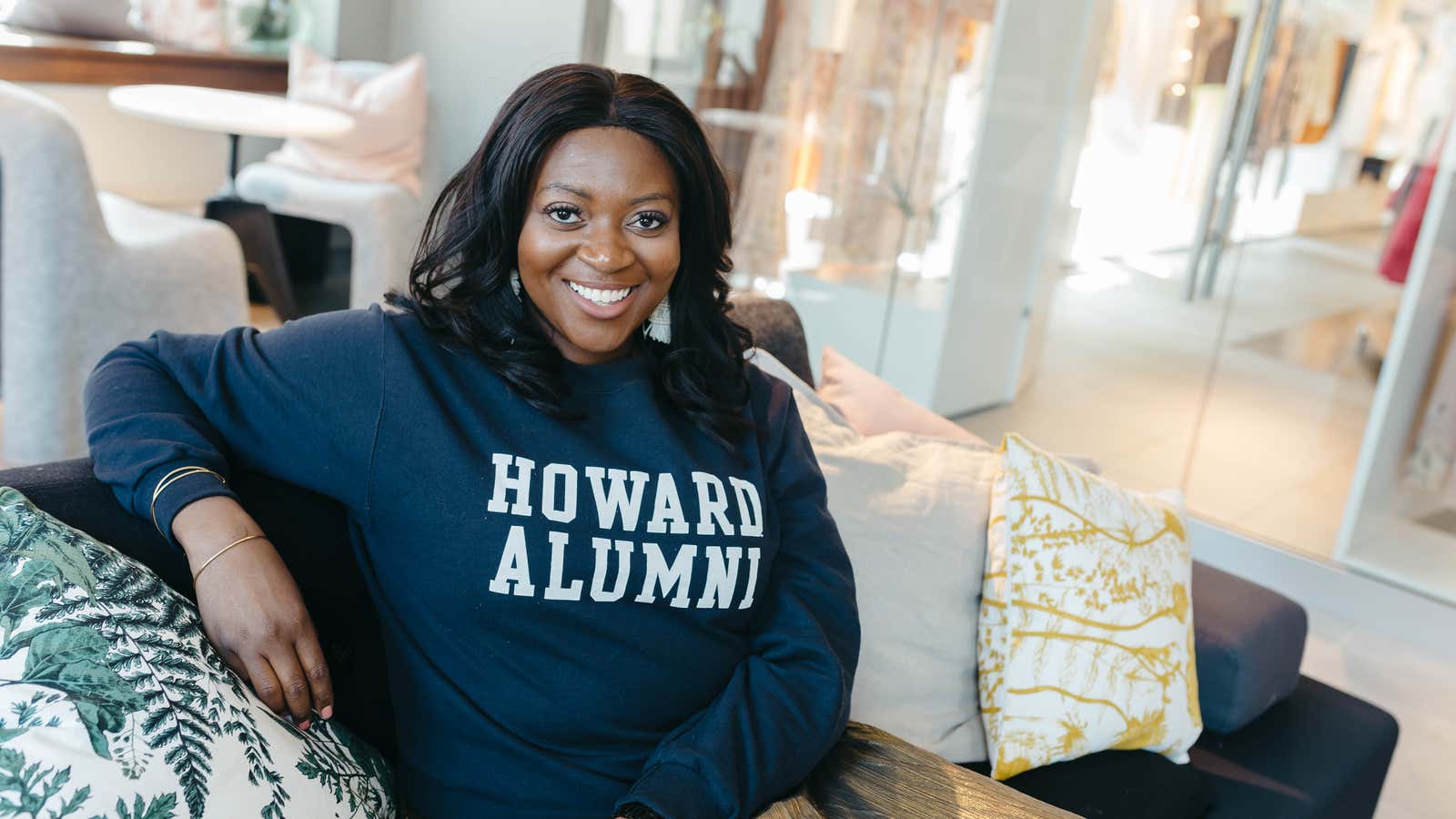 Ezinne Kwubiri at H&amp;M&#39;s Manhattan office.