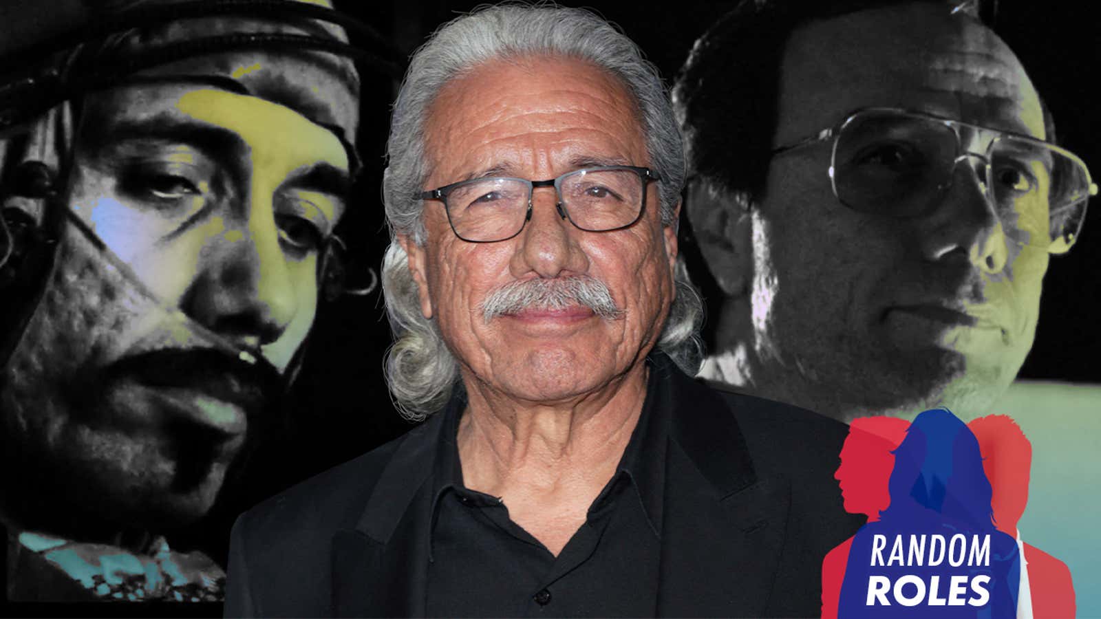From left: Edward James Olmos in Blade Runner (Screenshot), at the 2019 Los Angeles Latino International Film Festival (Photo: JC Olivera/Getty Images), and in Selena (Screenshot)