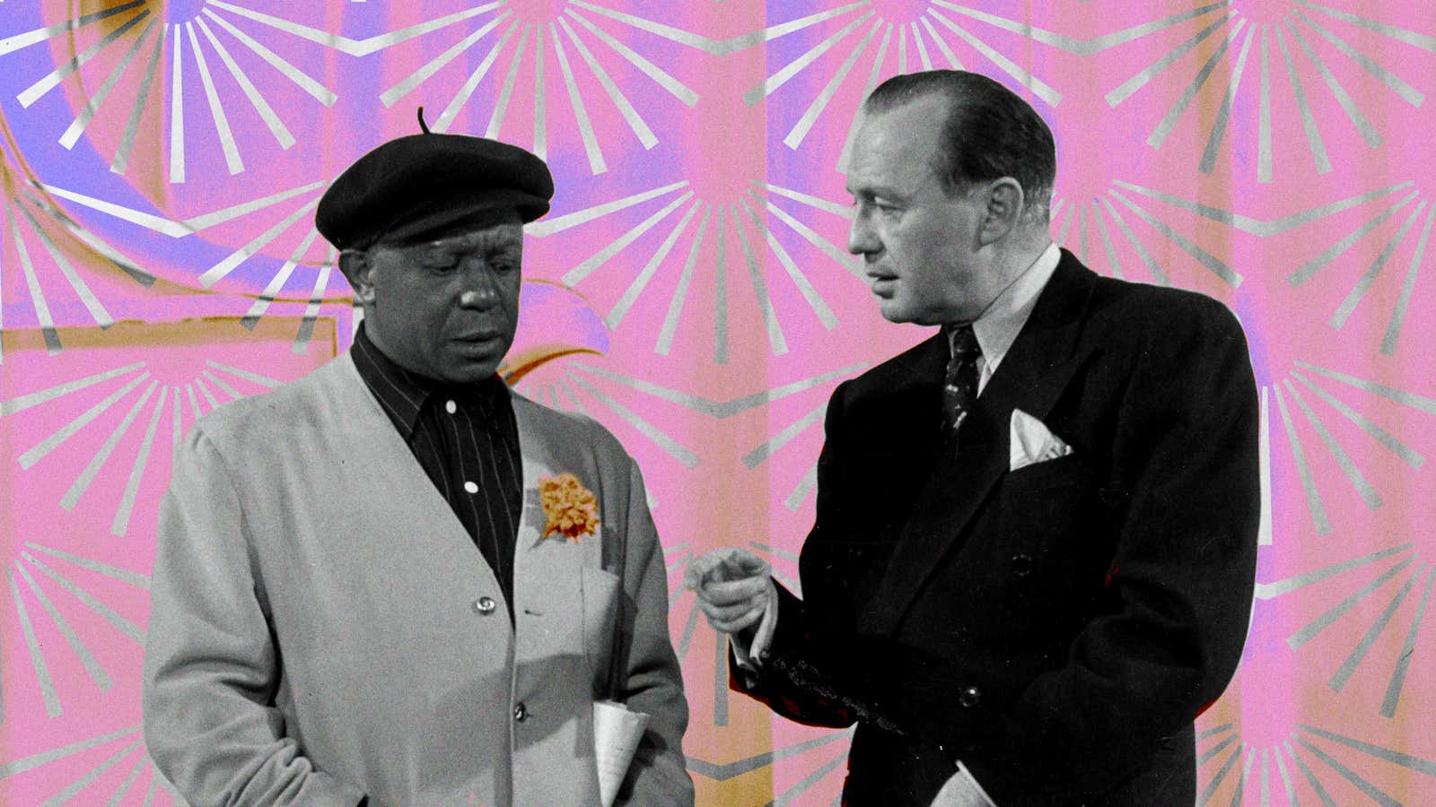 Eddie Anderson and Jack Benny in their television debut (Photo: Bettmann/Getty Images)