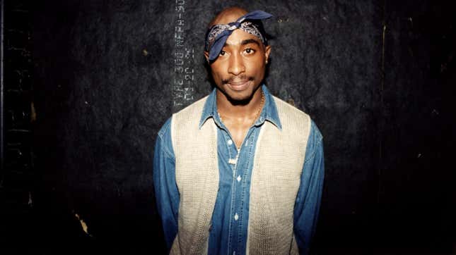  Tupac Shakur poses for photos backstage after his performance at the Regal Theater in Chicago, Illinois in March 1994.