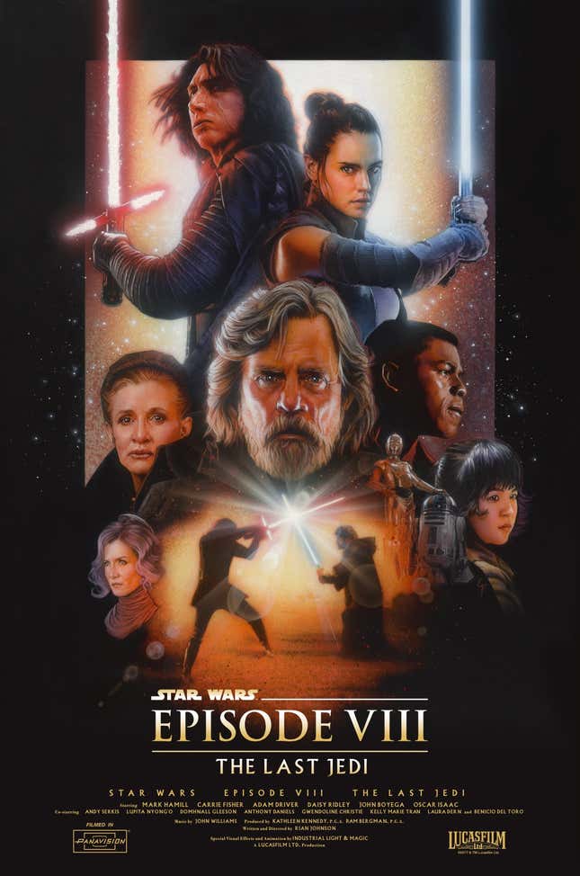 Imagen para el artículo titulado La trilogía secuela de Star Wars finalmente obtiene los carteles que se merece