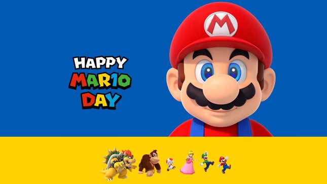 Mario wishes you a Happy Mario Day.