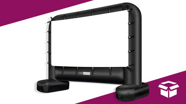 Image for article titled Save $40 on an Inflatable Projector Screen for Your Next Outdoor Movie Night