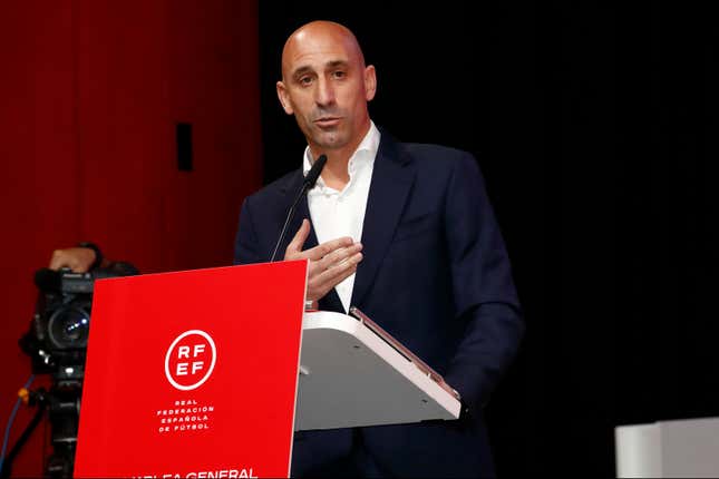 Spanish soccer president Luis Rubiales claimed he was the victim and shockingly refused to resign Friday.