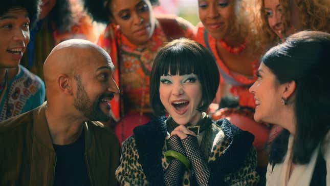 Keegan-Michael Key, Dove Cameron and Cecily Strong in Schmigadoon! 