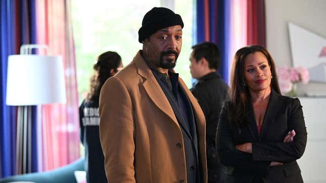 Jesse L. Martin and Maahra Hill in The Irrational 