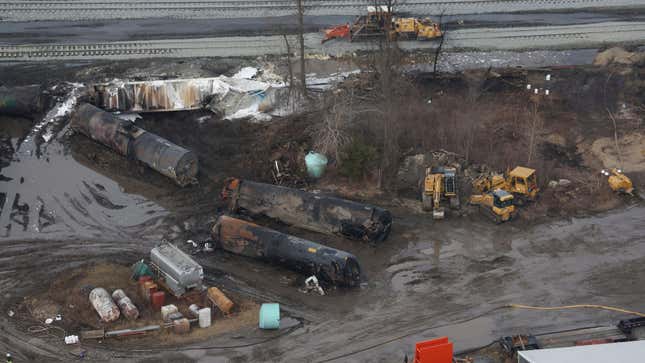 Image for article titled Railroad Company Lobbied Against Safety Changes Before Ohio Train Derailment