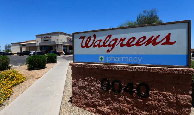 FILE- In this June 25, 2018, file photo shows a Walgreens store in Peoria, Ariz. The CEO of Walgreens Boots has stepped down less than three years at the helm of the drug store chain. Walgreens Boots Alliance confirmed Rosalind Brewer&#39;s exit Friday, Sept. 1, 2023.(AP Photo/Ross D. Franklin, File)